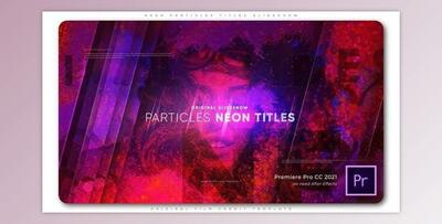 Neon Particles Titles Slideshow (Videohive 33305994)